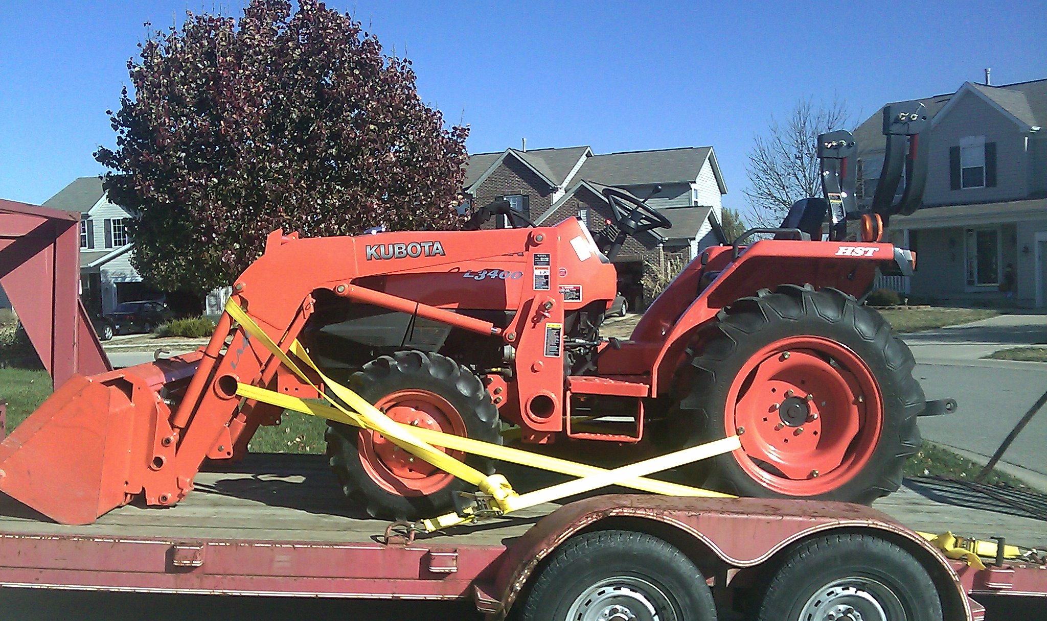 Kubota L3400 Hst With Loader Length Of Trailer Needed My Tractor Forum